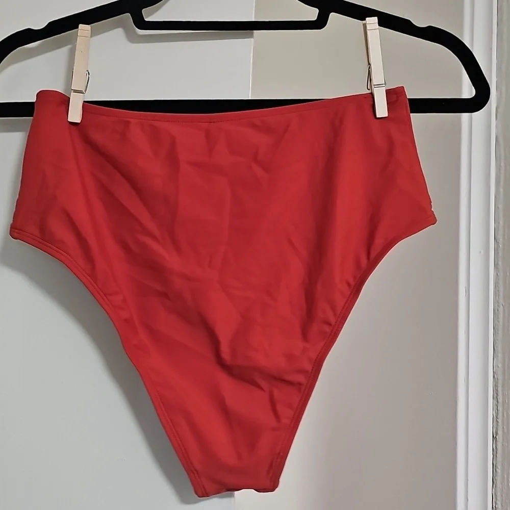 NWT Cupshe Burnt Orange Swimsuit Bikini Bottom Medium
